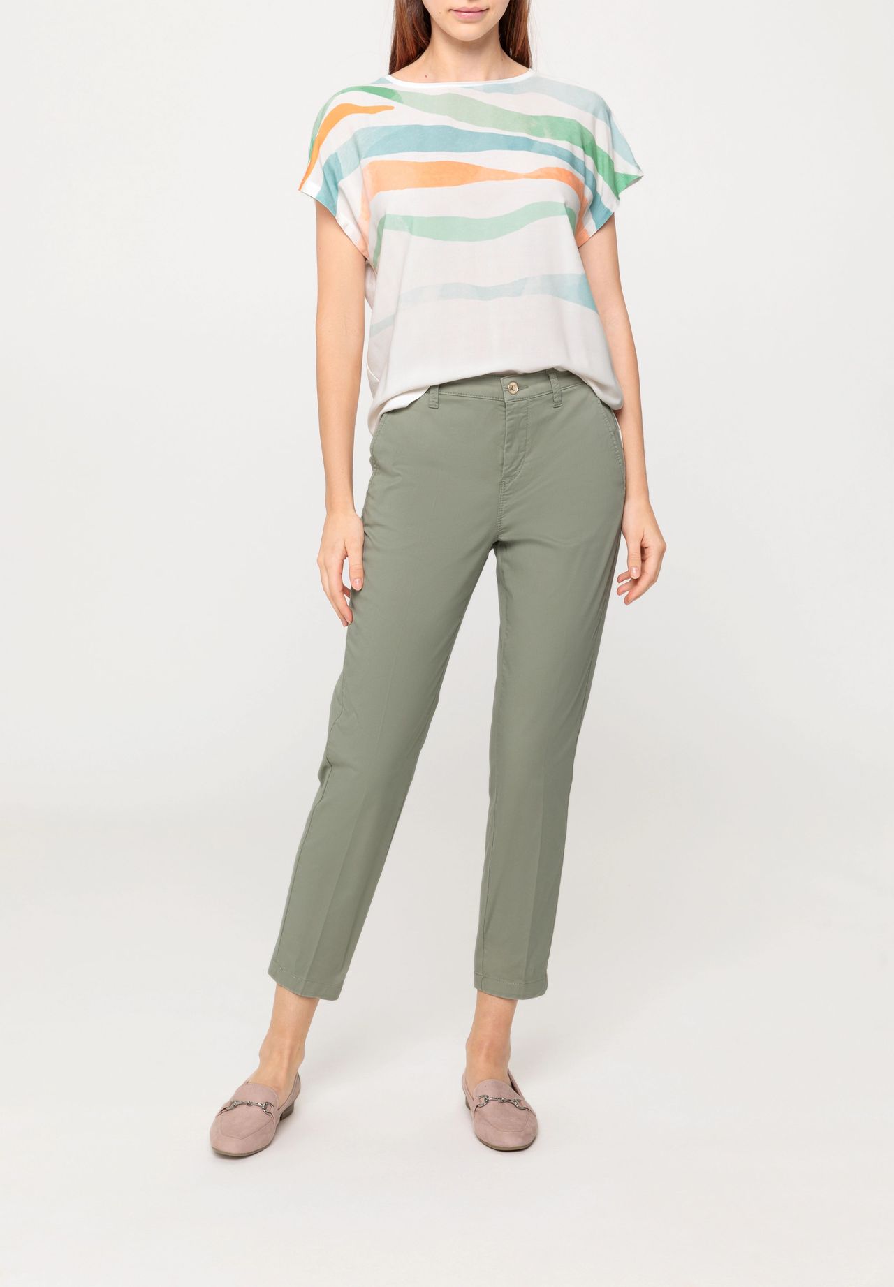 MAC Chinohose, 7/8-Länge, Baumwollanteil, für Damen | GALERIA 