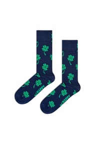 HAPPY SOCKS - Socken "Big Luck", Rippbündchen - 6500 NAVY