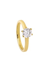 MONCARA - Damen Ring, 585er Gold, 1 Diamant ca. 0,70 Karat - Gelbgold