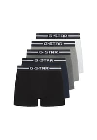 G-STAR RAW - Herren Boxershorts, 5er Pack - HEMLOCK, Trunks, Cotton Stretch - Schwarz