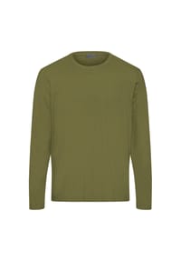 HANRO - Schlafanzug-Oberteil Living Shirts,Baumwolle, für Herren - 2729  OLIVE BRANCH