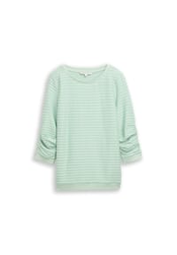 DENIM TOM TAILOR - Sweatshirt, Raffung, für Damen - 40012 GREEN