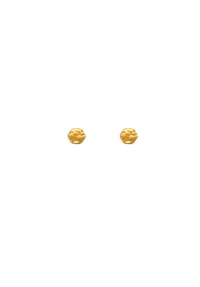 LES REINES - Petite Hexa – Minimalistische Ohrstecker, 24K vergoldet - Gold