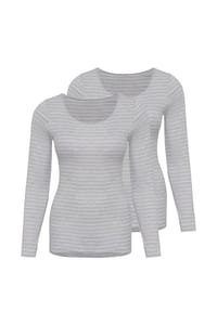-con-ta- - Thermo-Unterhemd / Shirt 2er Pack Basic - Hellgrau