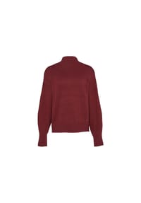 s.Oliver - Strickpullover, Stehkragen, für Damen - Rot