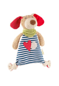 sigikid® - Schnuffeltuch Natural Stripes Green ,  für Babys und Kleinkinder - beige