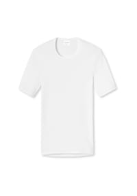SCHIESSER - Original Feinripp Unterhemd, Kurzarm, für Herren - WEISS