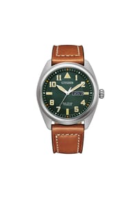 CITIZEN® Super Titanium - Herrenuhr "Super Titanium BM8560-11XE" - silber/braun