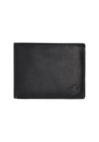 GALERIA - Brieftasche, Steckfach, Leder - BLACK