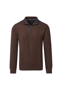 CASAMODA - Pullover, Troyerkragen, für Herren - 686 BRAUN