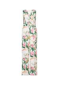 Vera Mont - Jumpsuit mit Bindegürtel - Cream/Rosé