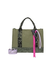 Fritzi aus Preußen Canvas - Canvas Handtasche 40 cm - leo black