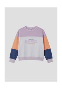 s.Oliver - Sweatshirt, Rippblende, für Damen - 45D3 LILAC/PINK