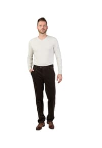 CLUB OF COMFORT - Cordhose, Komfortbund, Hemdstopper, für Herren - 16 GREY