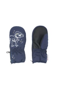 maximo® - Thermofäustlinge "Space Dino", Glow-in-the-Dark-Motiv, für Kinder - 48 NAVY