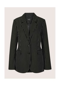 MADELEINE - Longblazer mit Nadelstreifen - graphit / perlweiß / melange