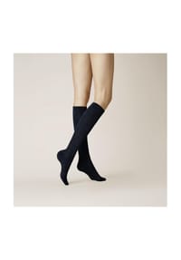 KUNERT - Fly & Care Kniestrümpfe, stützend, hautsympatisch, matt, für Damen - 0070 BLACK