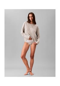 Calvin Klein - Schlafanzug-Oberteil Cotton Terry, Baumwolle, für Damen - P7A  GREY