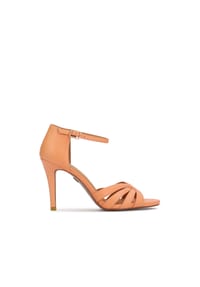 Kazar - Ledersandalen mit integrierten Absätzen - Orange