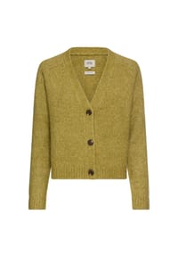 camel active - Strickjacke mit Raglanärmeln und Knopfverschluss - Beere