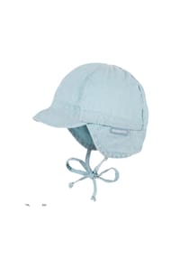 maximo® - GOTS BABY-Schildmütze Waschoptik, Bindeband, UV - dogwood