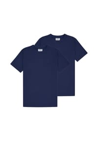 ellesse - Herren T-Shirt 2er Pack - ACCIANO, Kurzarm, Rundhals, Logo, Baumwolle, einfarbig - Dunkelblau