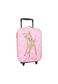 COFI - Trolley Koffer Niedlicher Kinderkoffer mit Rollen und Bambi Design - Rosa 42 x 32 x 11 cm
