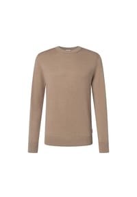JOOP! JEANS - Herren Strickpullover - Laurelor, Feinstrick, Wolle, Rundhals, Bündchen, einfarbig - Beige
