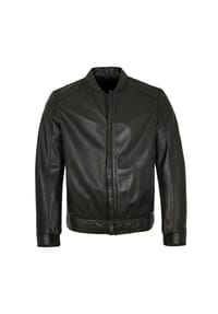 MILESTONE® - Herren Lederjacke Lammnappa schwarz - schwarz