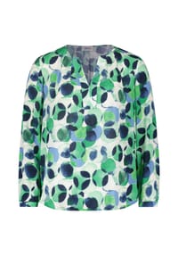 CARTOON - Shirtbluse, Split-Neck, für Damen - 1850  WHITE/GREEN