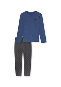 SCHIESSER - Schlafanzug 95/5 Nightwear, Gummibund, für Herren - 214 DUNKELGRAU-GEM