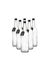 Ritzenhoff & Breker Flaschen Mara 1 l 6er Set transparent - MARA - transparent