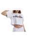 ellesse Damen T-Shirt - Crop-Top, Kurzarm, Crewneck, Rundhals, Logo-Print, uni Bild 2