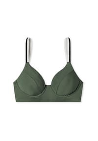 SCHIESSER - Bügel-Bikini-Top Aqua Californian Dream 1er-Pack - khaki