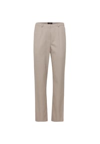 GOLDNER - Kurzgröße:  Karohose Carla - beige / schwarz / kariert