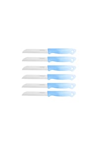 Cheffinger - Küchenmesser 18 cm mit ergonomischem Griff - Hellblau - Hellblau 1 Stück