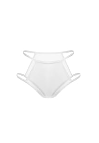less is a'mor - Transparenter Cut-out-Mesh-Slip Teja - beige