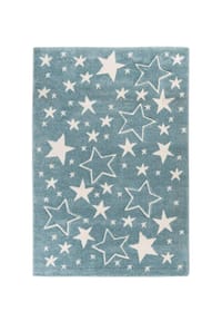 Kayoom - Wohnzimmer Teppich – Kurzflorteppich Australia in blau - blau