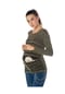 M.M.C. Umstandslangarmshirt Baby Flucht mit Motiv Bild 1