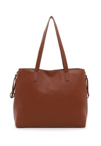 SURI FREY DEBBY - Shopper, Reißverschluss, Kunstleder, für Damen - 100 BLACK