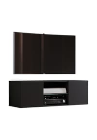 VCM. - TV Möbel | Wandboard | Lowboard hängend | Maße H. 40 x B. 115 x T. 36 cm | Wandschrank - Jusa - Honig-Eiche