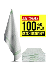 Aspero® - 100 Geschirrtücher aus Baumwolle - Blau