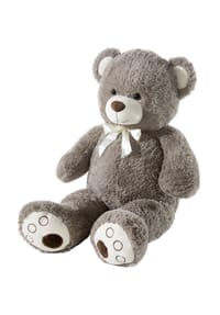 heunec® - Kuscheltier Bär mit Schleife - braun