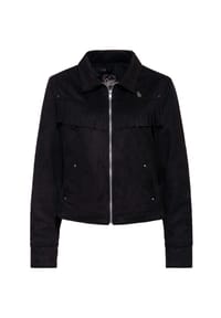 QUEEN KEROSIN - Bikerjacke mit Fransen - braun