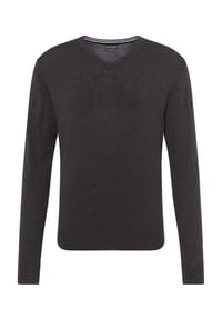 GALERIA essentials - Strickpullover, V-Ausschnitt, Baumwolle, für Herren - 05 SCHWARZ