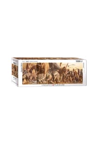 eurographics - Puzzle Dinosaurier Collage, 1000 Teile Panorama, 96 x 32 cm - 