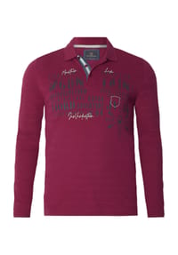 JAN VANDERSTORM - Langarm-Poloshirt MAKSE - dunkelrot