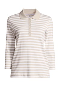 GALERIA - Poloshirt "Tilda", 3/4-Arm, Pima-Baumwolle, für Damen - BERRY-WINE