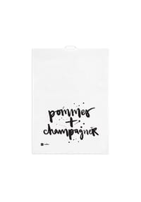 ppd - Geschirrtuch Pommes + Champagner kitchen towel, Leinen, 70 x 50 cm - Mehrfarbig