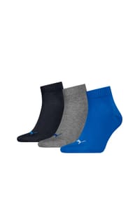 PUMA® - Kurzsocken, 3er-Pack, Rippbündchen - 200 BLACK